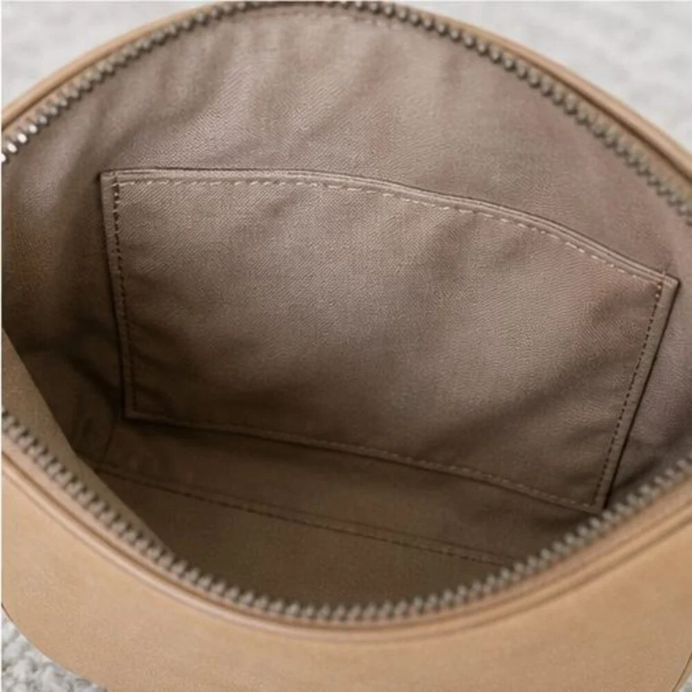 Blush Pebbled Crossbody Bag